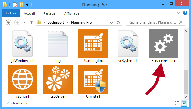 planning server en service windows